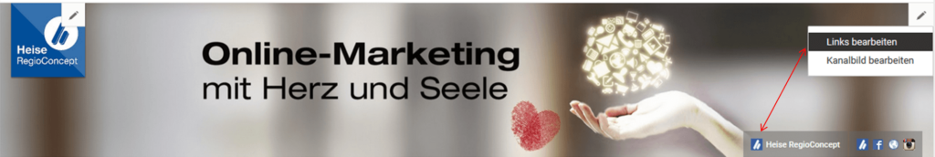 Verlinkungen bei YouTube bearbeiten