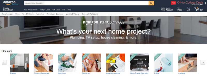 Amazon Home Service_Website
