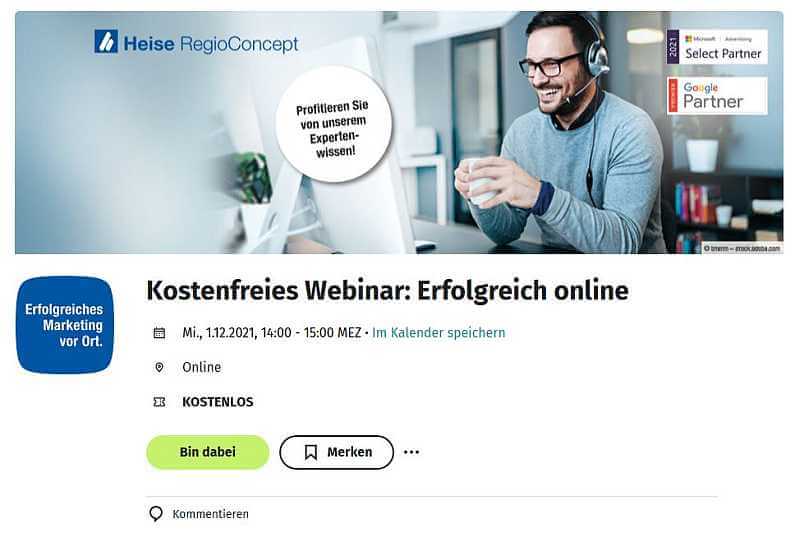 Xing für Unternehmen mit einem Beispiel für ein Xing-Event
