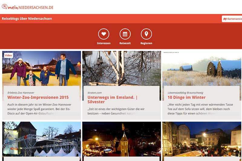 Screenshot MeinNiedersachsen.de