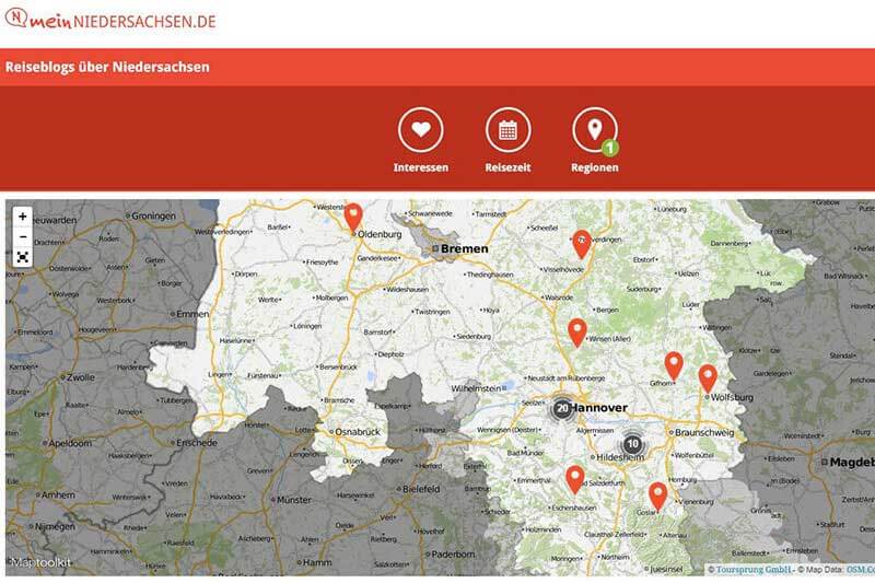 Screenshot meinniedersachsen.de