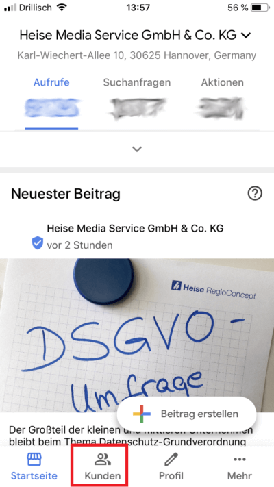 Erste nachricht aus dem chat