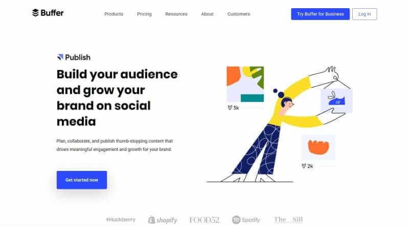 Buffer de ferramentas de mídia social