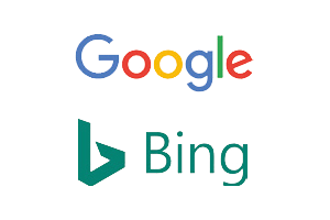 Logos_Google_Bing Logos von Google und Bing
