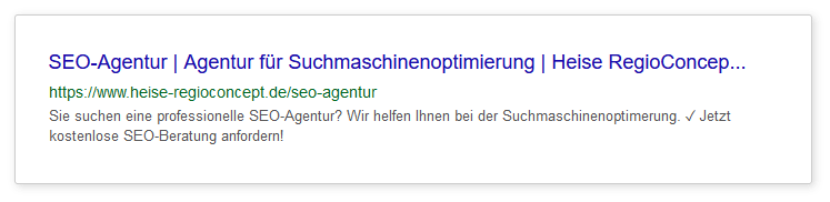 Zur Grundoptimierung einer Website gehört eine sprechende URL.