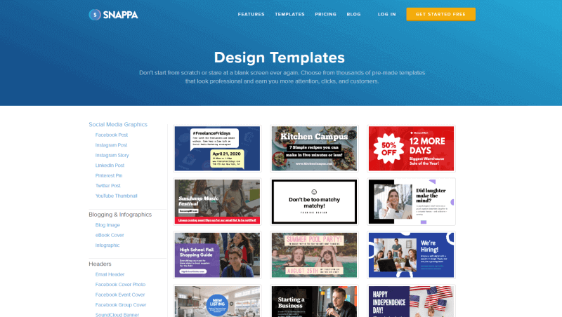 Templates Beispiel Snappa