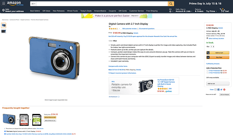 Amazon Werbung Beispiel Sponsored Display