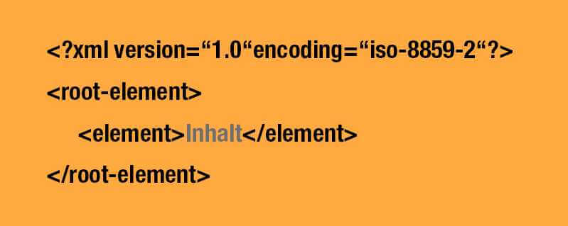 Aufbau einer XML-Datei