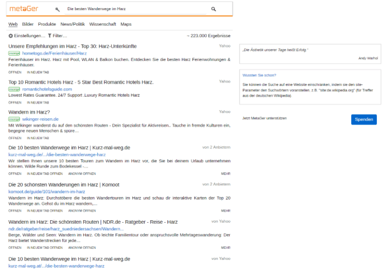 Was ist eine Metasuchmaschine? Definition & Funktion