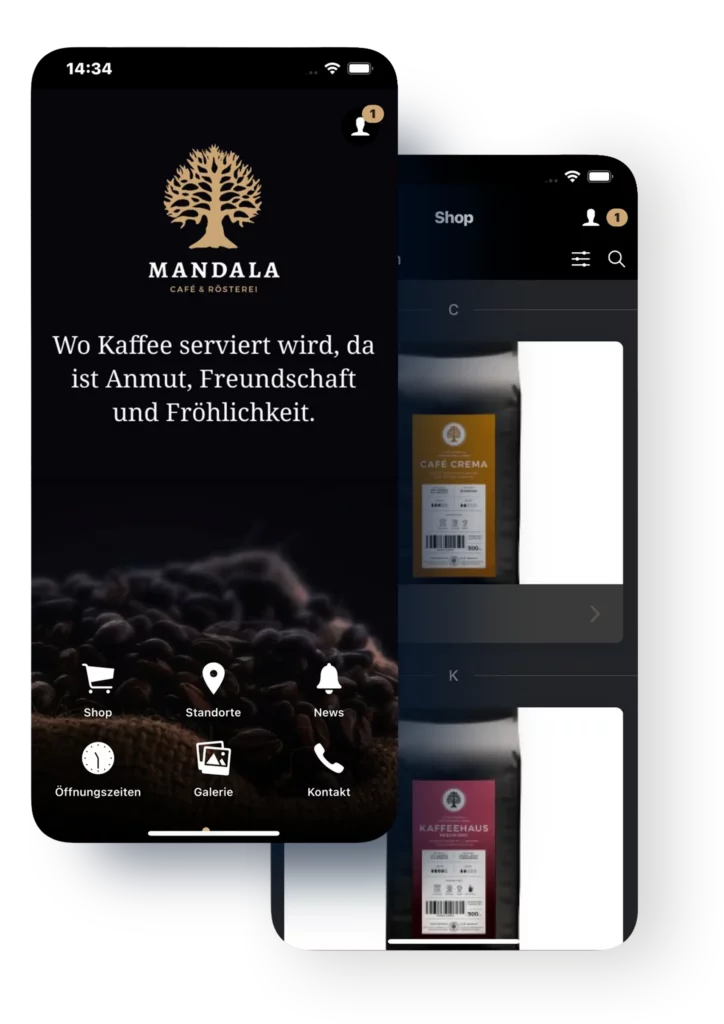 App-Referenz Mandala Café & Restaurant