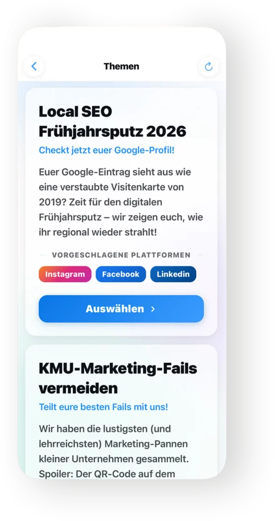 heise AI App Themenvorschläge