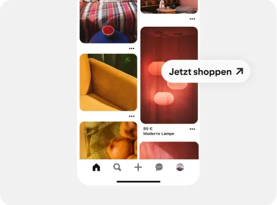 Direkt-Links-Anzeige auf Pinterest. Quelle: Pinterest. Screenshot: heise regioconcept.