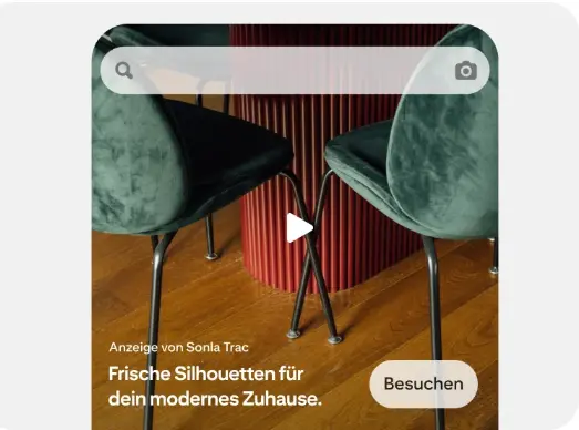 Premiere Spotlight-Anzeige auf Pinterest. Quelle: Pinterest. Screenshot: heise regioconcept.