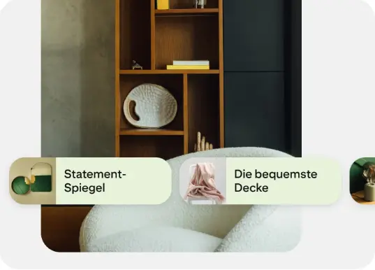 Showcase-Anzeige auf Pinterest. Quelle: Pinterest. Screenshot: heise regioconcept.