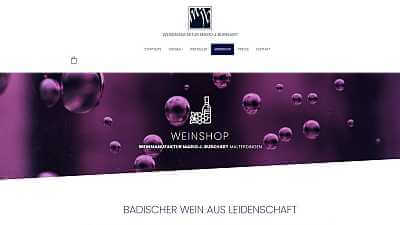 Online-Shop Referenz Weinmanufaktur Burkhart